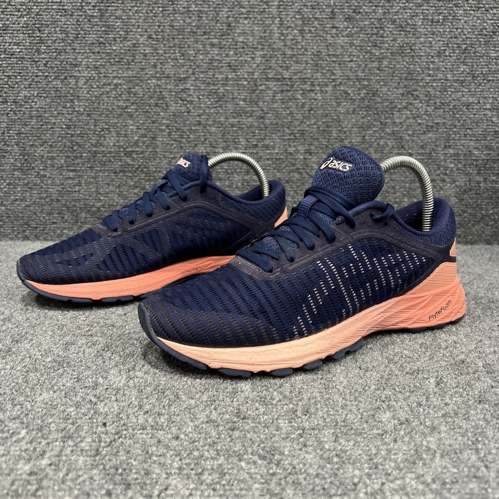 Asics DynaFlyte 2 T7D5N Womens US 8 Shoes Indigo Blue Lace Up Running Sneakers